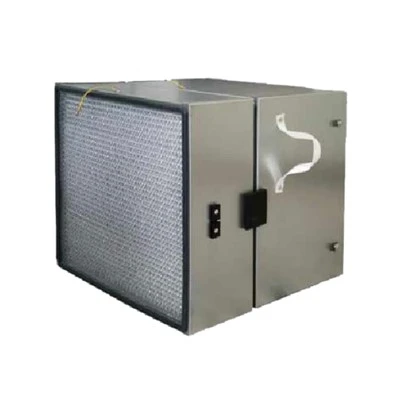 3D Printer Air Filter (Metal Frame, Glass Fiber Media For Powder Sintering Fumes)