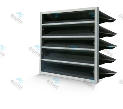 HBH Series Pocket Activated Carbon Air Filter For Odor & Corrosive Gas Removal