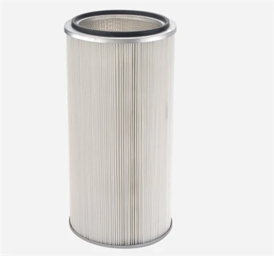 High Efficiency Industrial Dust Collector Filter Cartridge HEPA Grade For Submicron Dust